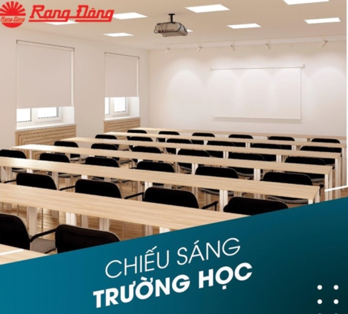 chiếu sáng trường học rạng đông